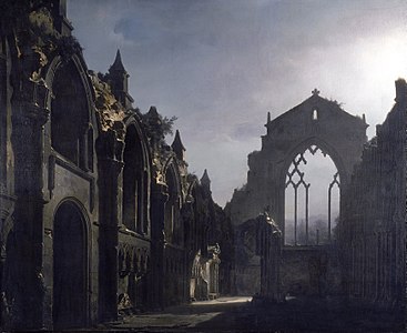 The Ruins of Holyrood Chapel, by Louis Daguerre