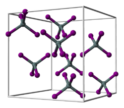 Kristallstruktur von Hafnium(IV)-iodid