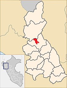 Location of Callayuc in the Cutervo Province