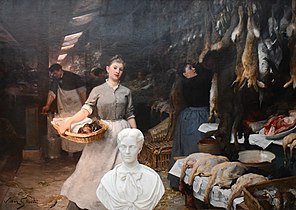 Market's Corner - Musée des Beaux-Arts - Bordeaux. In front of, a bust from John Warrington Wood