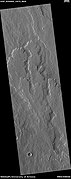 Lava flow in Tharsis quadrangle, as seen by HiRISE under HiWish program