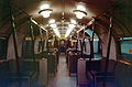 Inside a Class 487 Waterloo & City line trailer second open carriage