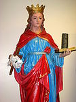 Statue of St. Agrippina in the North End of Boston where her feast day is a large public festival