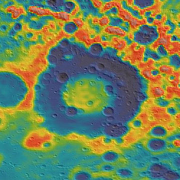 Gravity map based on GRAIL