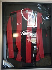 The BBFC shirt on display in The Village Inn