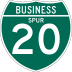 Business Interstate 20 marker