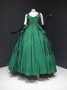 Vestido de Dior, exhibido en el Indianapolis Museum of Art.