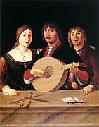 Un concert, par Lorenzo Costa, vers 1485-1495.