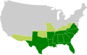 Map of the Confederate States