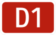 D1 Motorway shield}}