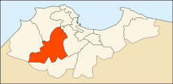 Map of Algiers Province highlighting Draria District
