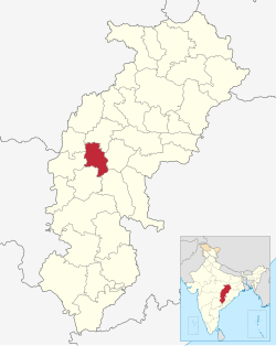 Location in Chhattisgarh