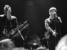The Gutter Twins at The Bowery Ballroom in 2008. From left: Greg Dulli, Mark Lanegan.