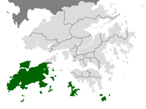 Localização de Distrito das Ilhas (Hong Kong) em Hong Kong