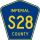 County Road S28 marker
