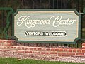 Kingwood Center welcome sign