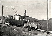 The first commercial use of Hanscotte's system was on La Bourboule tramway of 1904