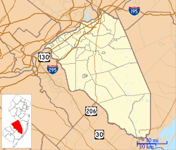 Cookstown is located in Burlington County, New Jersey