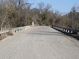 Love's Bridge at Richland Creek Crossing Near Richland Texas.