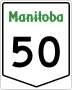Provincial Trunk Highway 50 marker