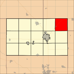 Location within Harvey County
