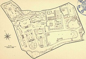 徳寿宮公園（덕수궁 공원으）にあった時期の建物の配置図（1938年）