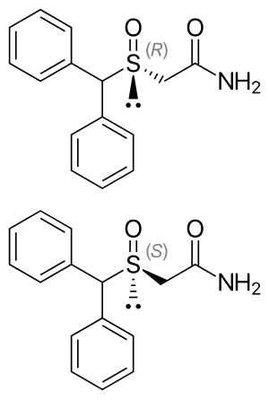 Estrutura química de Modafinil