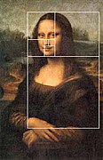 Golden rectangles superimposed on the Mona Lisa