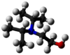 Ball and stick model of N,N-diisopropylaminothanol