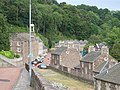 New Lanark village square.