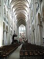 Noyon Cathedral nave showing the four early Gothic levels (late 12h century)