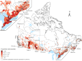 Image 41Canada population density map (2014) (from Canada)