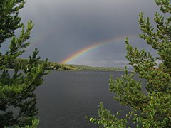 Une vue du pont de Louhunsalmi