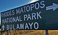 Signalétique Bulawayo et Rhodes Matopos National Park