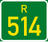 Regional route R514 shield