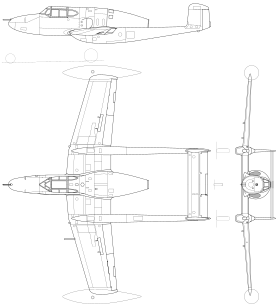 vue en plan de l’avion