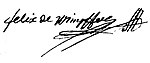 Signature de Félix de Wimpffen