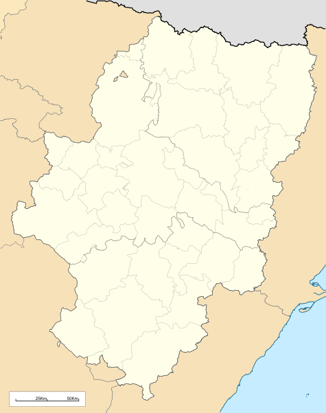 2018–19 Tercera División is located in Aragon
