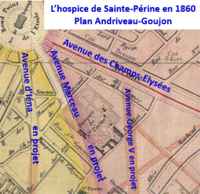 Ste-Périne sur plan de 1860.