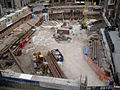 The Clare at Water Tower construction site 9 September 2006 Photographed from Loyola University Chicago's law library.