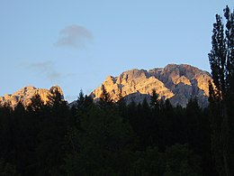 Tramonto con enrosadira sul Cristallo