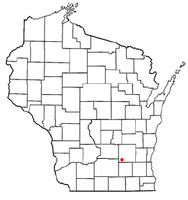 Location of Portland, Wisconsin