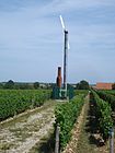 Windmaschine mit Zusatzheizung – Sancerre, Frankreich.