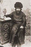 Yisrolik Szyldewer, hasid y baldarshn (predicador judío) de Staszow, a comienzos del siglo XX.