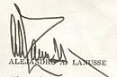 Firma di Alejandro Agustín Lanusse