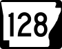 Highway 128 marker