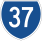 State Route 37 marker