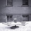 A merry-go-round next to Pattee Hall in 1960