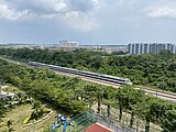 Class 93 passing Kampar, Perak heading North to Batu Gajah