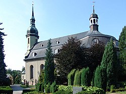 Baroque church in Ebersbach